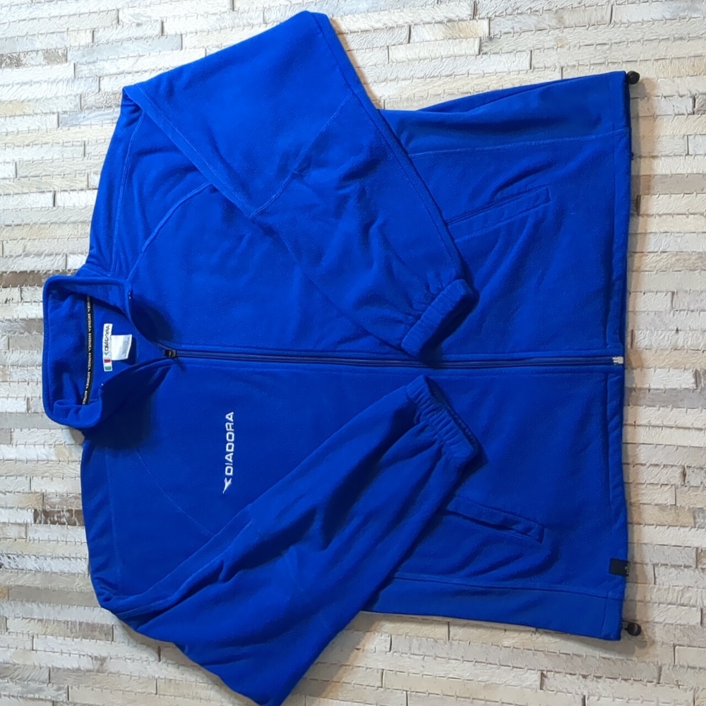 Diadora Blue Fleece Zip Up Jacket‎